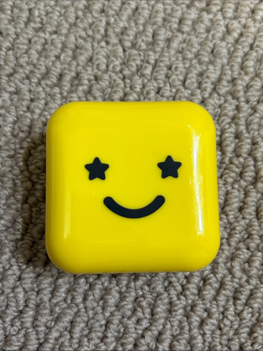 Yellow Compact Accessory Case with Mirror